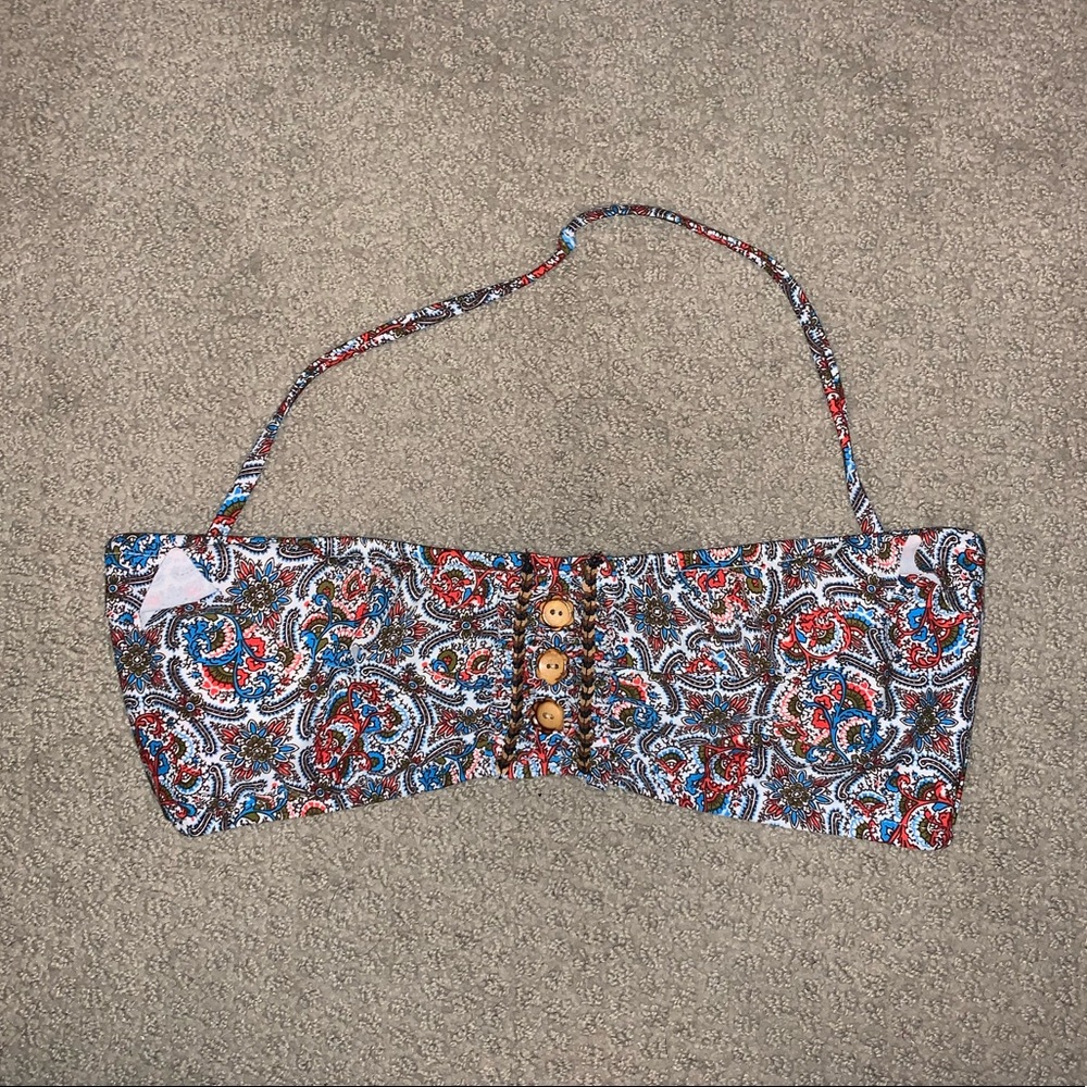 Lucky Brand Bandeau Swim Top